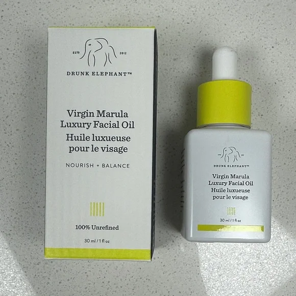 [SKIN] Drunk Elephant Virgin Marula Luxury Face Oil | Hydrating Glow | 1 oz - Picture 2 of 4